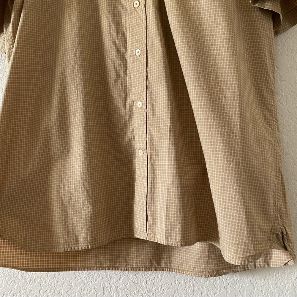 Tommy Hilfiger Vintage Tan Casual Button Down Shirt XXL - Picture 10 of 11